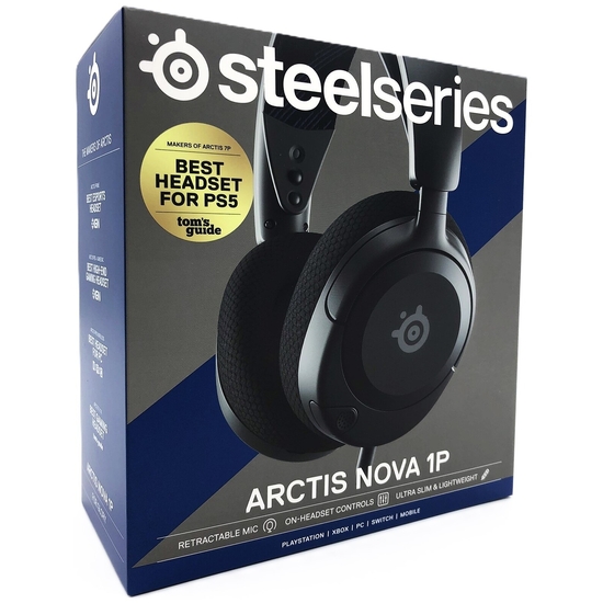 SteelSeries Arctis Nova 1P Kablet Høretelefoner Sort
