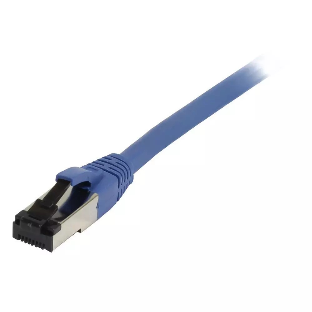 Patchkabel RJ45 CAT81 2000Mhz 10m blau SSTPSFTP TPELSZHSuperFlex AWG26 Synergy 21