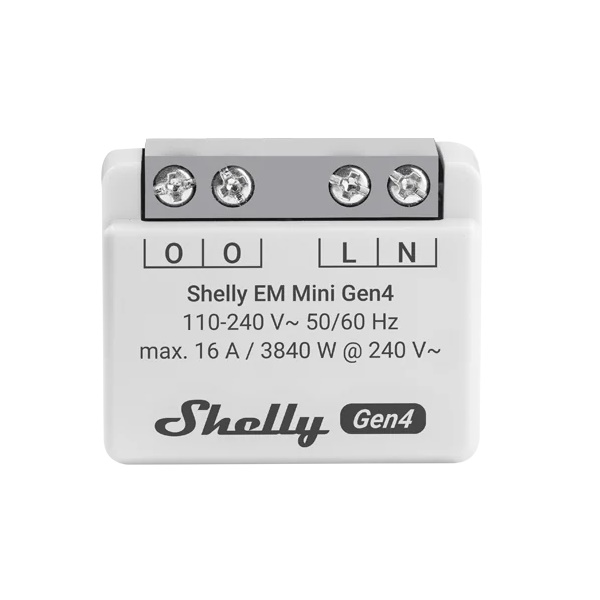 Shelly · Unterputz · 'EM Mini Gen4' · Relais · max 8A · 1 Kanal · WLAN · Matter · Zigbee · Bluetooth