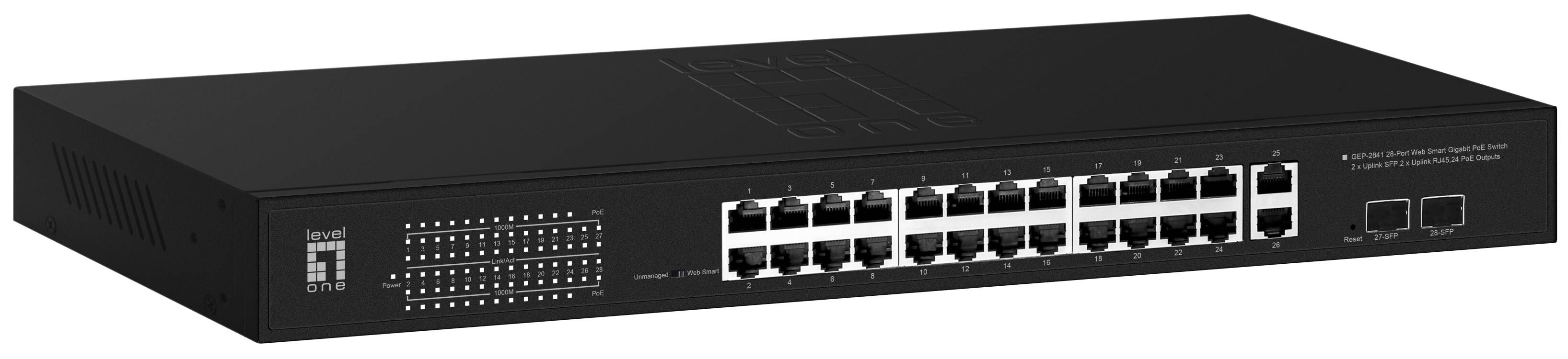 LevelOne GEP-2841 Switch 26-porte Gigabit Ethernet