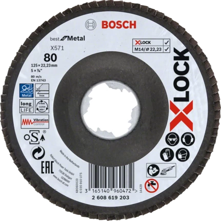 Bosch X-LOCK X571 BEST FOR METAL Grinding disc