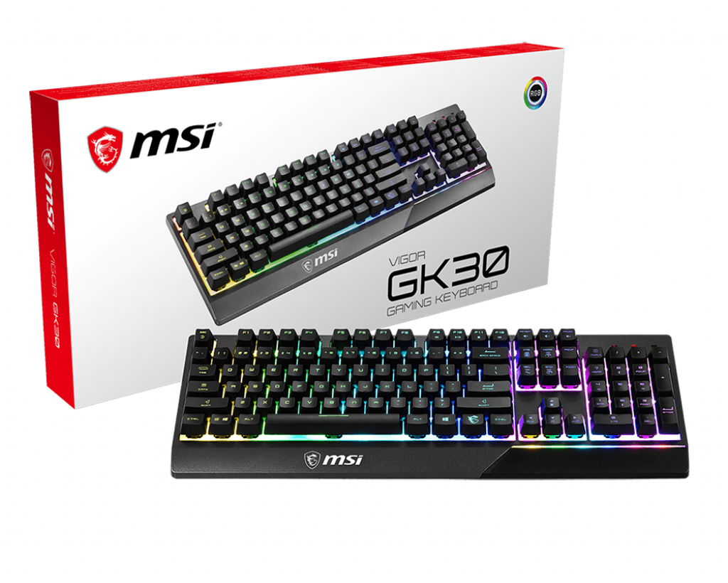 MSI Vigor GK30 Tastatur Mekanisk RGB Kablet US International