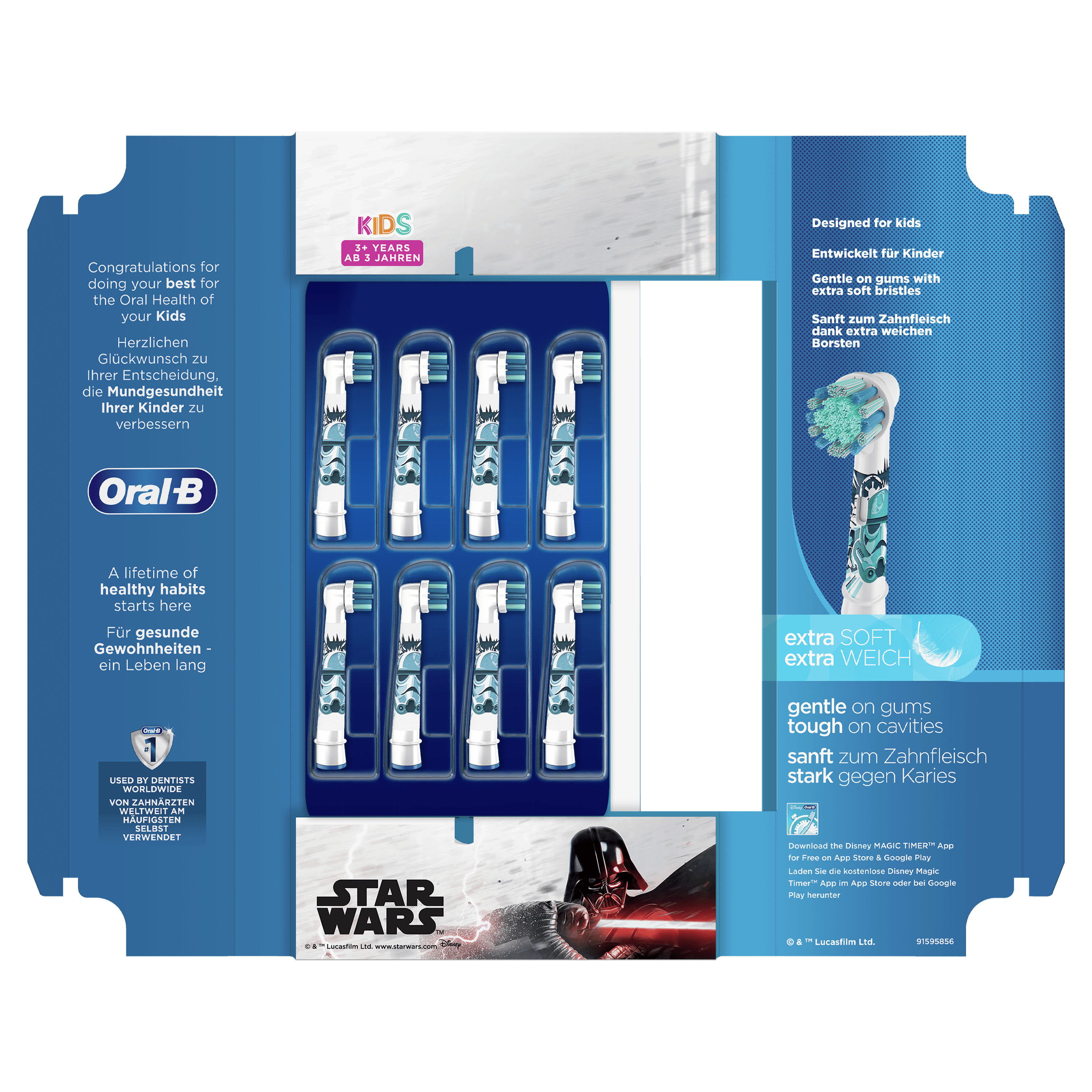 Oral-B Sonic toothbrush head 81748450 / Star Wars White