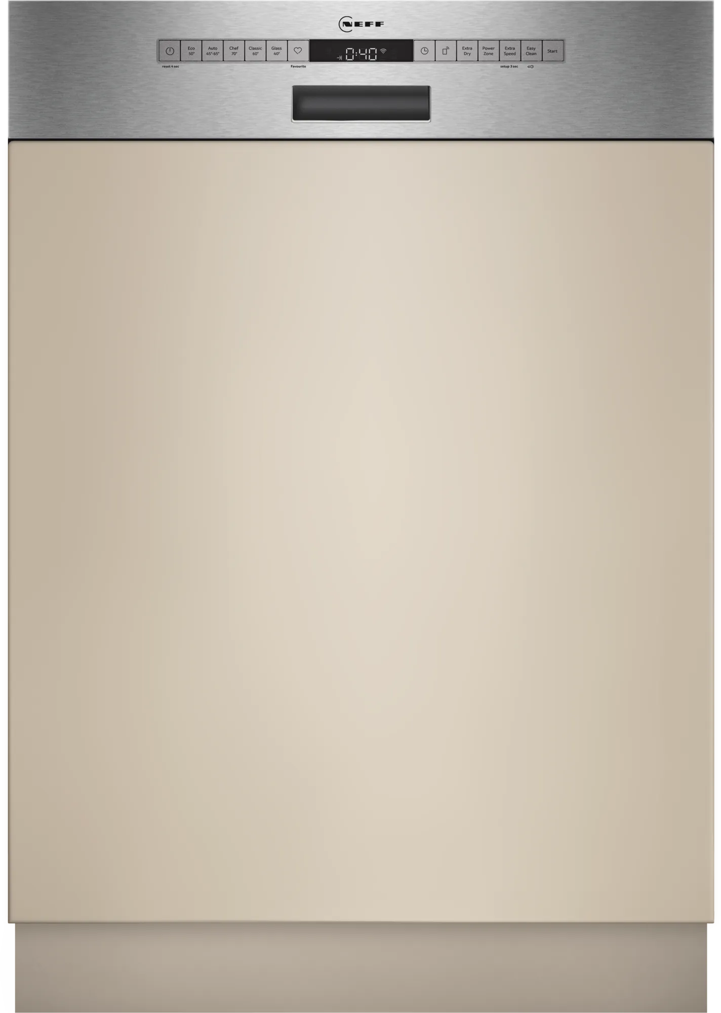 Neff S145HTS04E Opvaskemaskine Klasse D Delvist indbygget 46dB