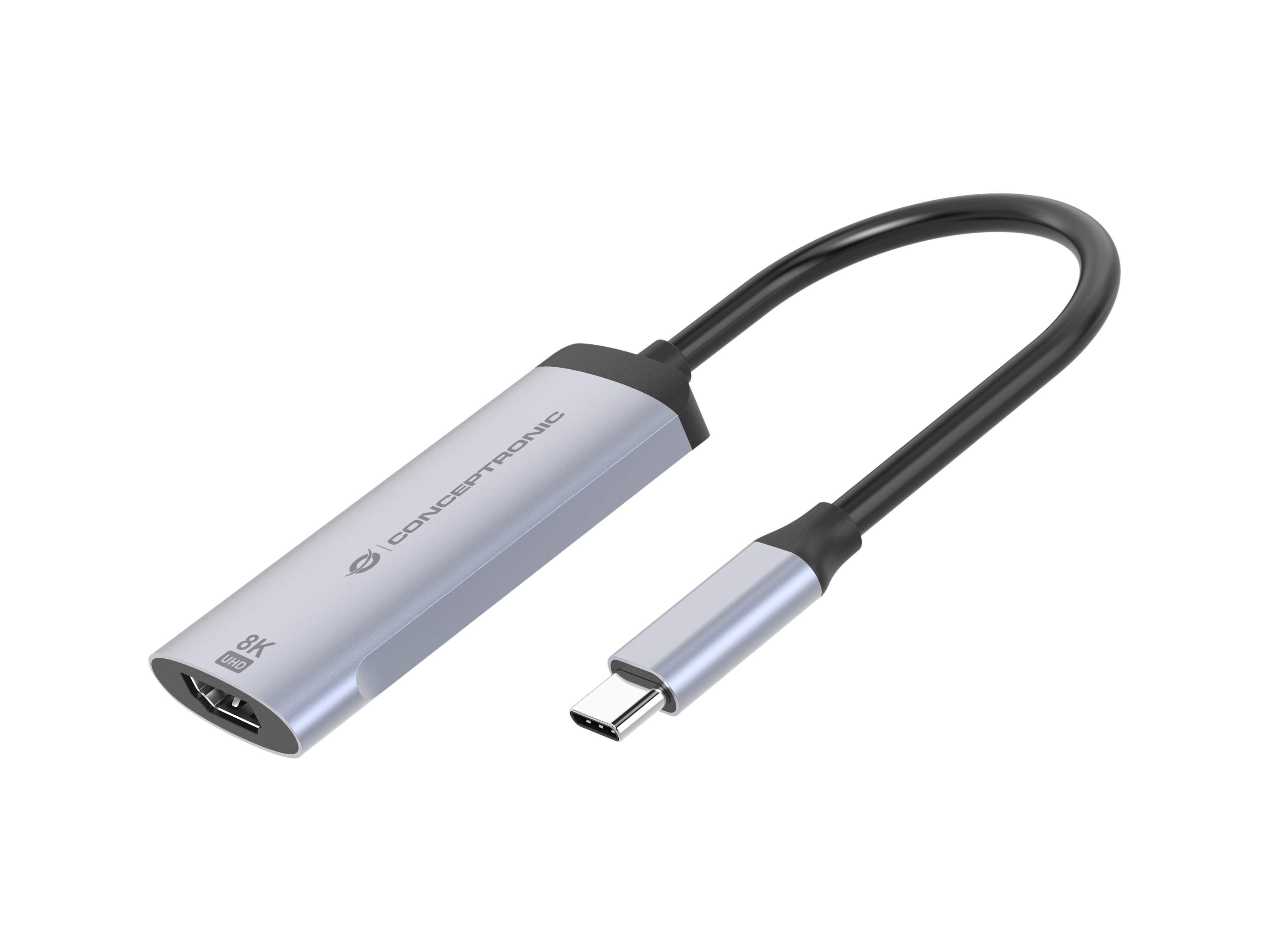 CONCEPTRONIC Adapter USB-C -> 2.1 HDMI Adapter 8K 60Hz grau