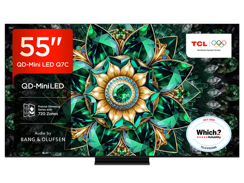 Televizor TCL Mini LED 55Q7C, 138 cm, Smart Google TV, 4K Ultra HD, (Model 2025)