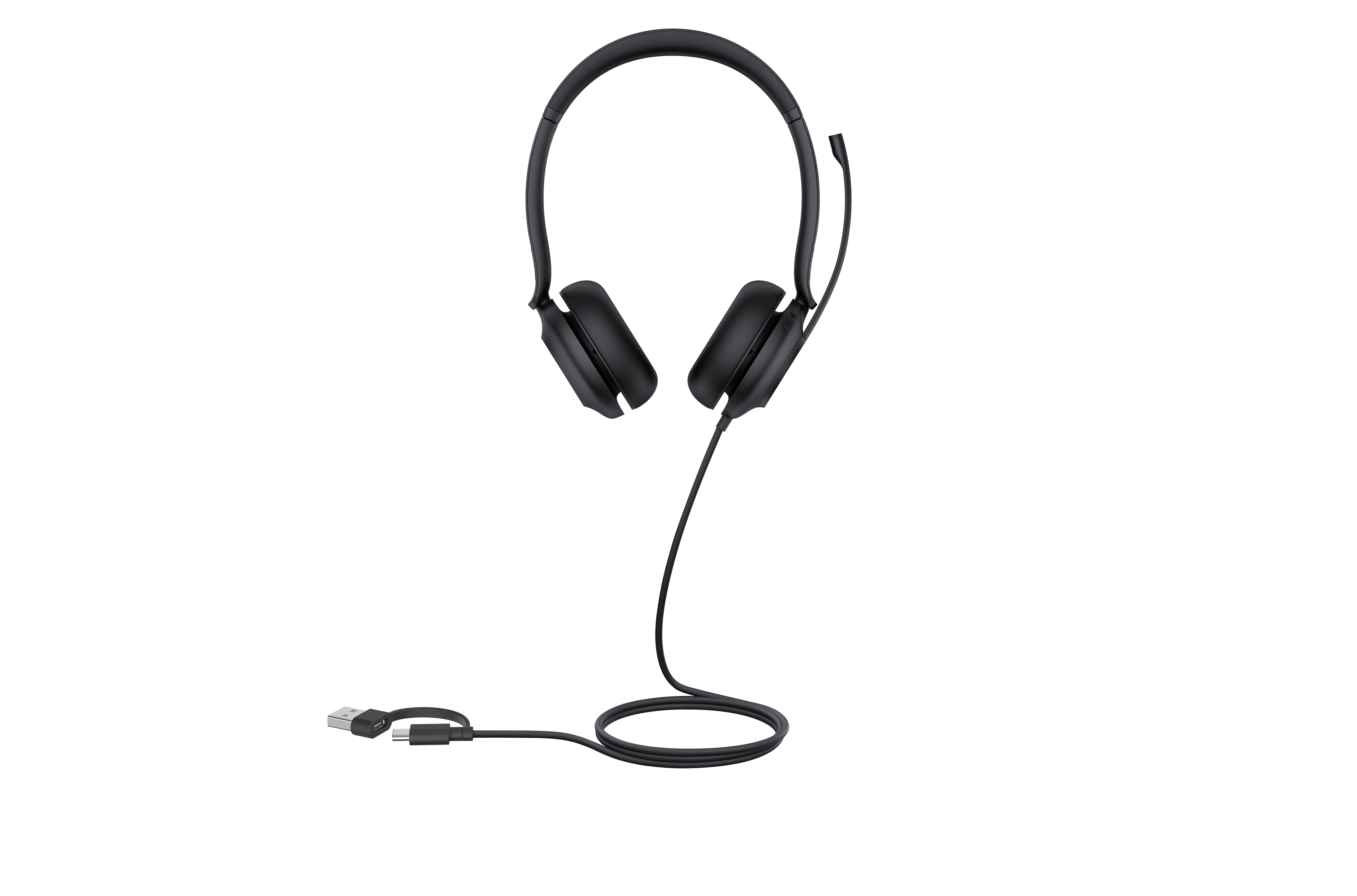 Yealink UH35 Dual UC USB-C/A Kablet Høretelefoner Sort