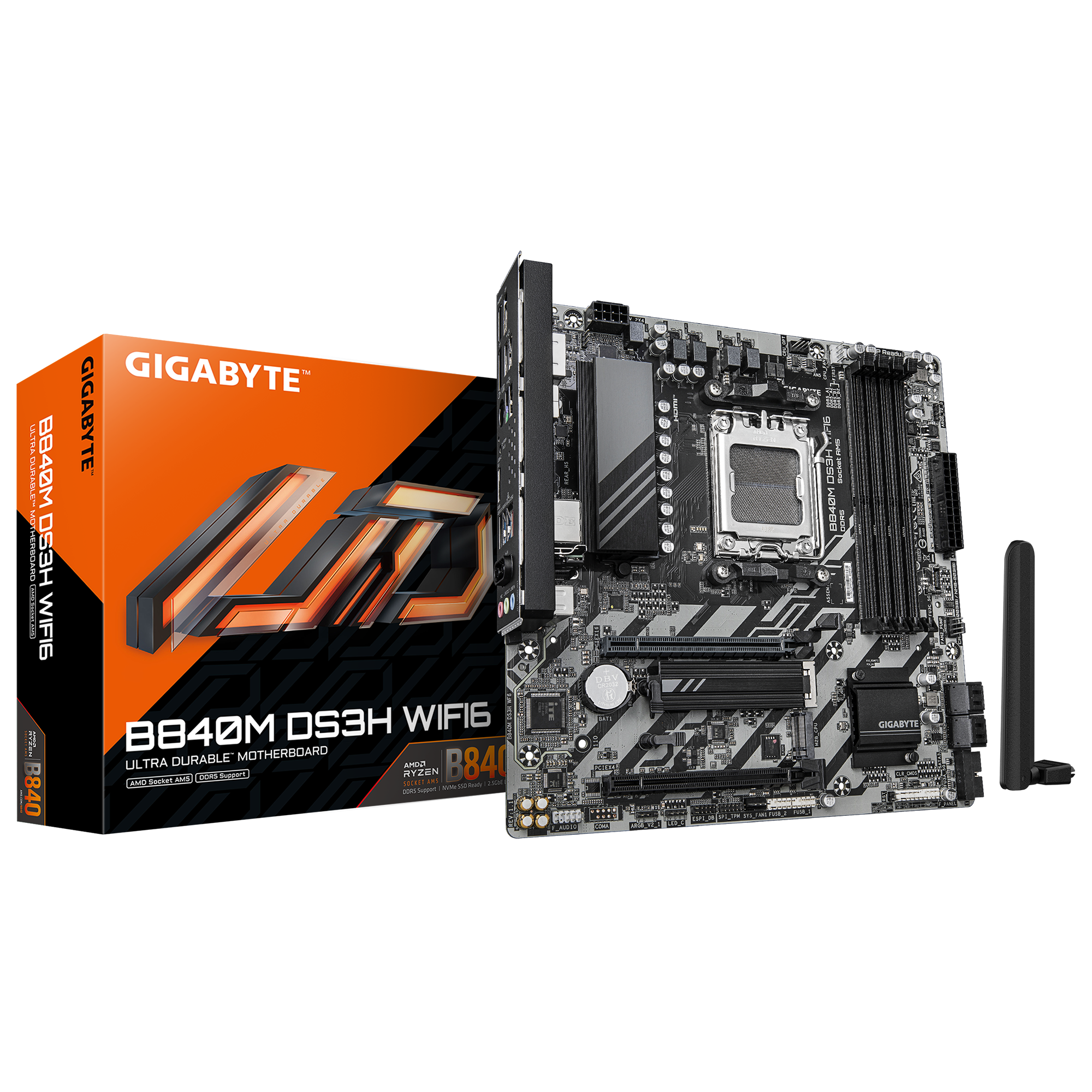 GIGABYTE B840M DS3H WIFI6 micro ATX AM5 AMD B840