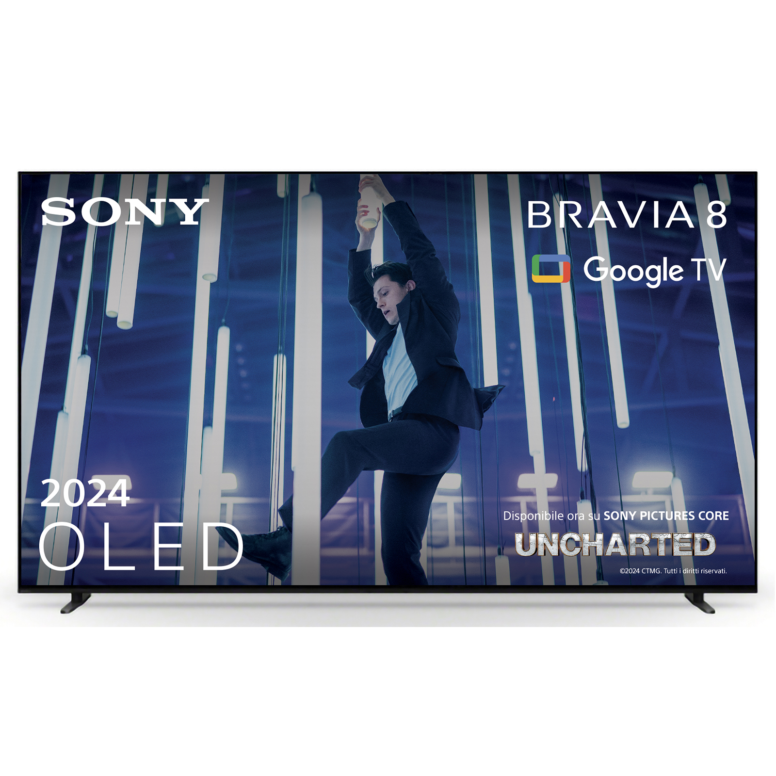 Sony BRAVIA 8 K-77XR80 77' 4K Ultra HD Sort