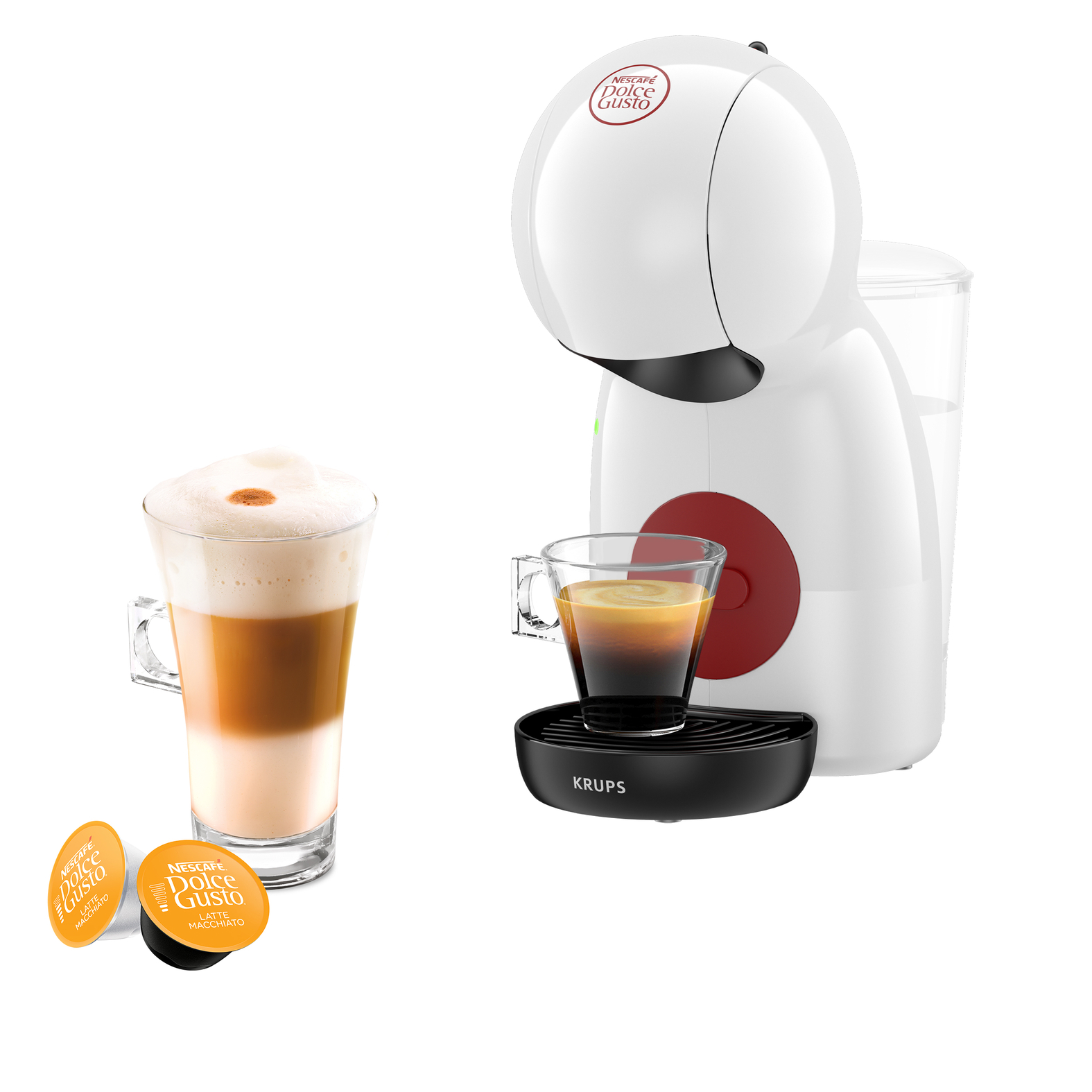 Krups NESCAFÉ DOLCE GUSTO KP1A31 Semiautomatisk kaffemaskine 0,8L Hvid