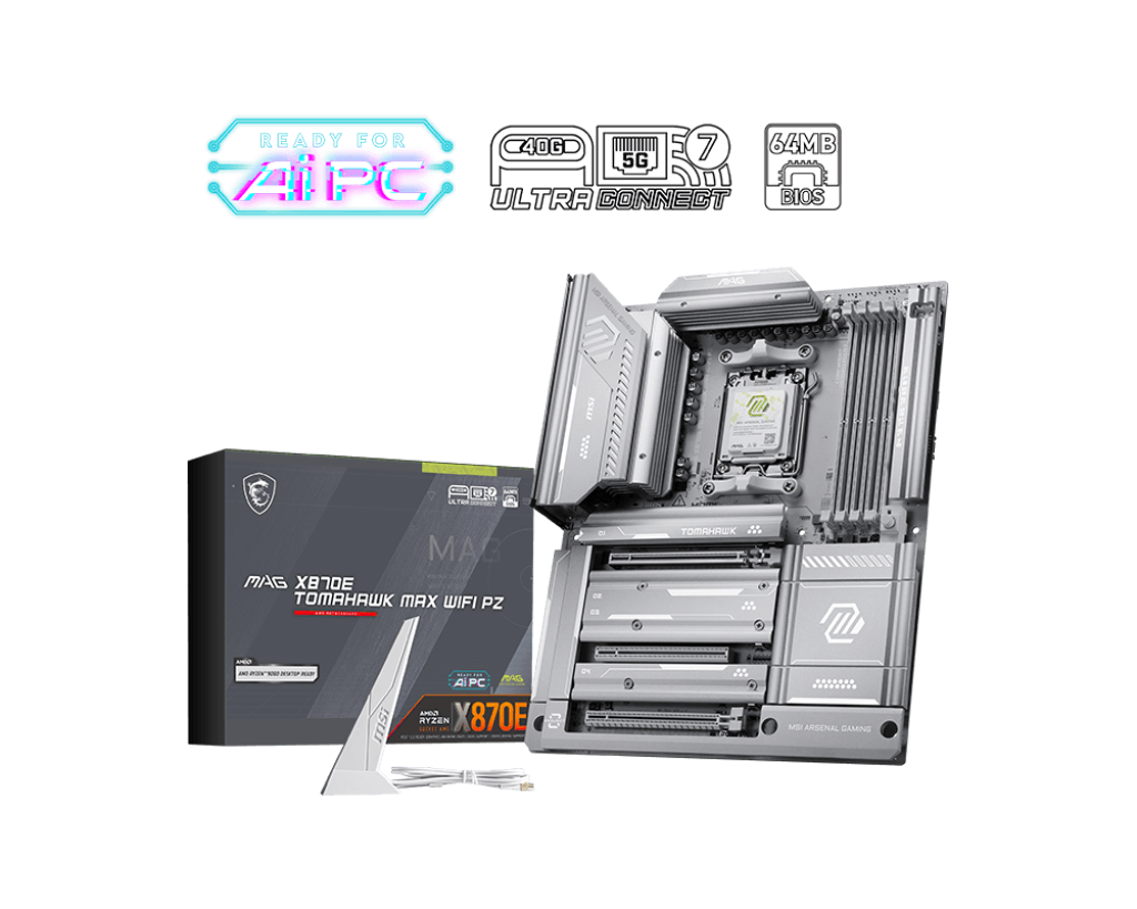 MSI MAG X870E Tomahawk Max WiFi Project Zero (X870E,AM5,ATX,