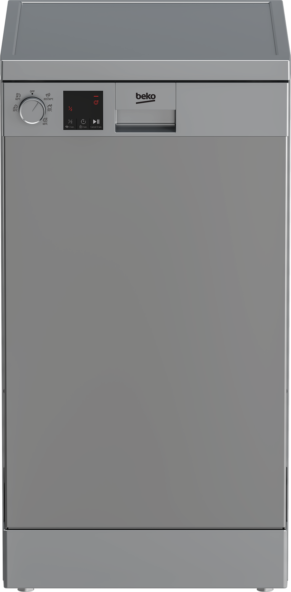 Beko DVS05030S Opvaskemaskine Klasse D Fritstående 49dB Sølv
