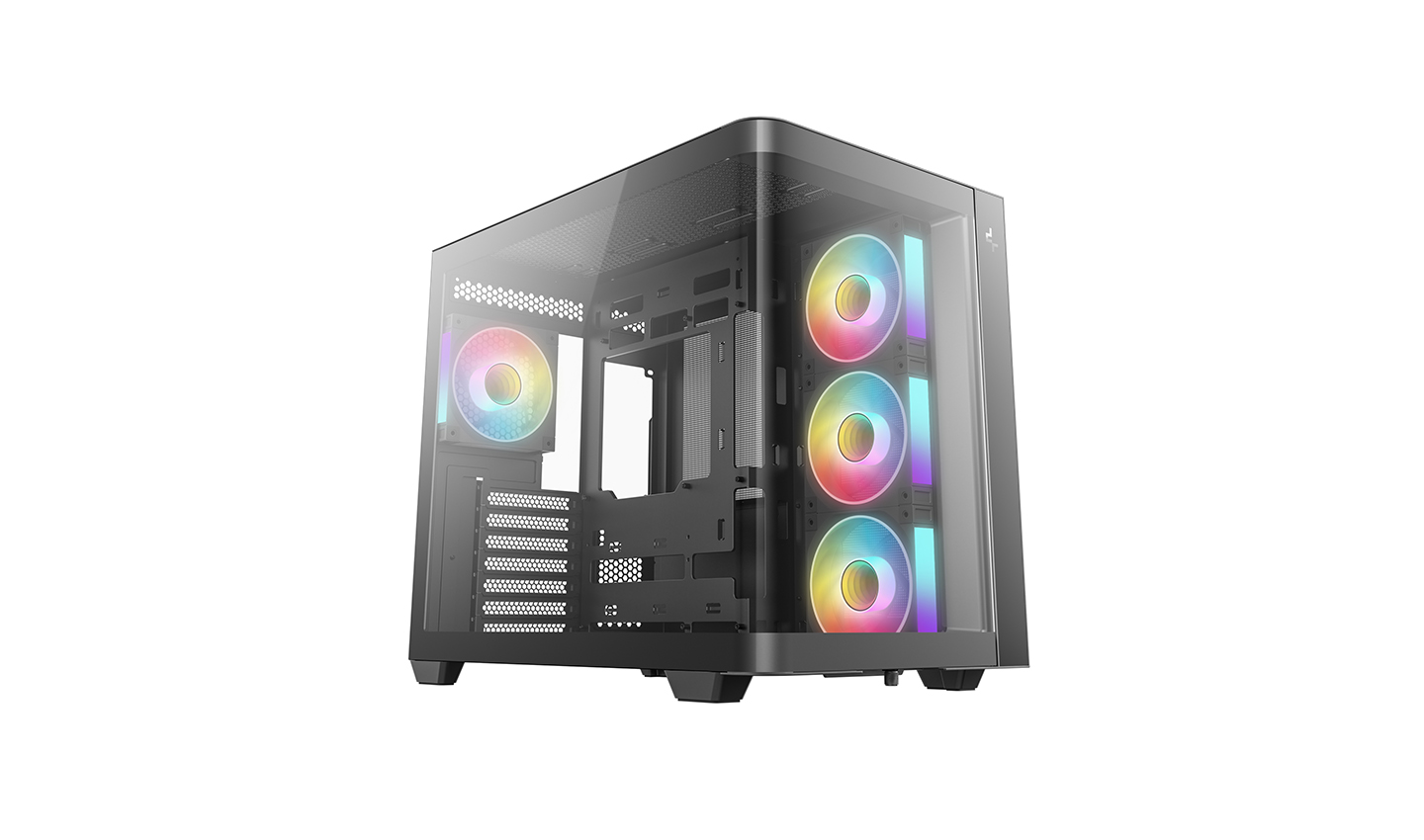 DeepCool CG530U 4F ATX Panoramaglas 4x ARGB black