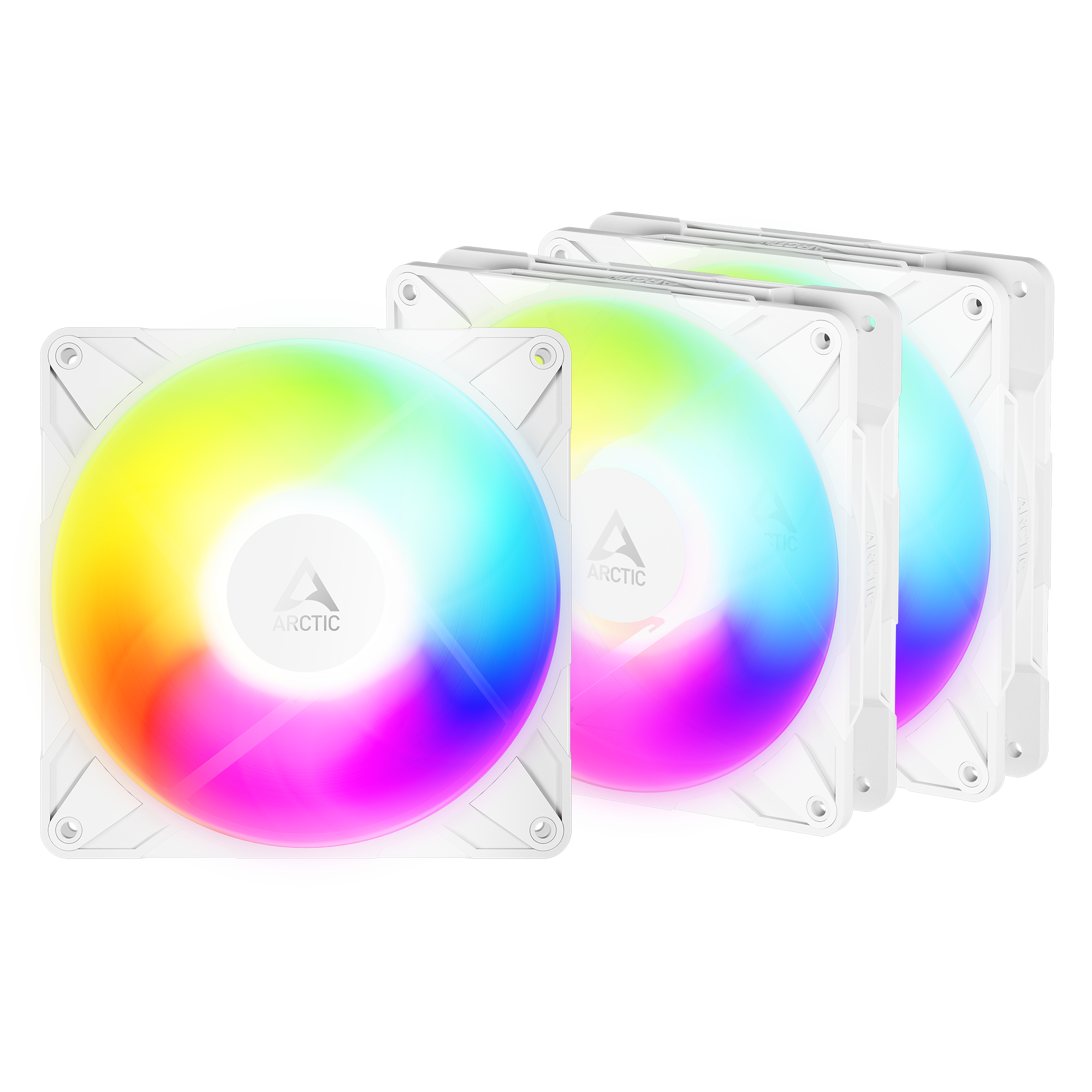 ARCTIC Freezer P14 Pro Reverse A-RGB (White) - 3 Pack Kabinetblæser 3-pack Hvid 140 mm