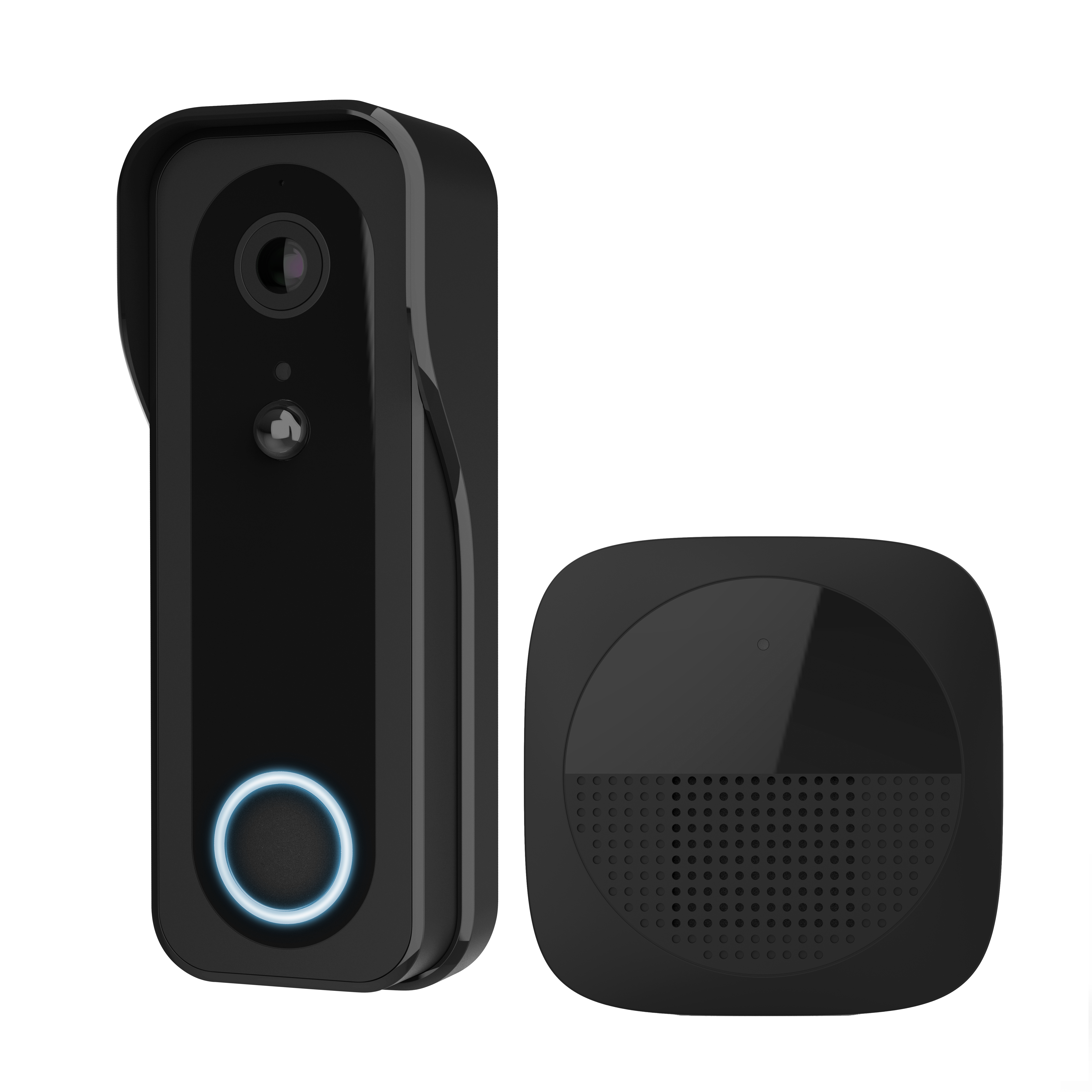 DOORCAM 3000B Wifi Doorbell Camera with Chime Black