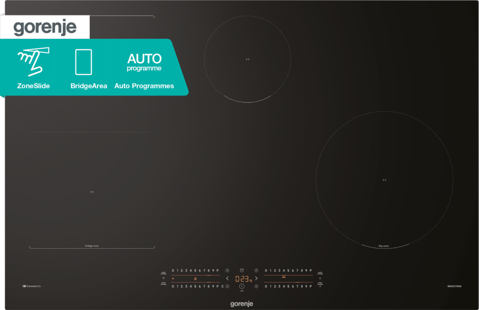 Gorenje GI8432BSCWF Induktionskogeplade