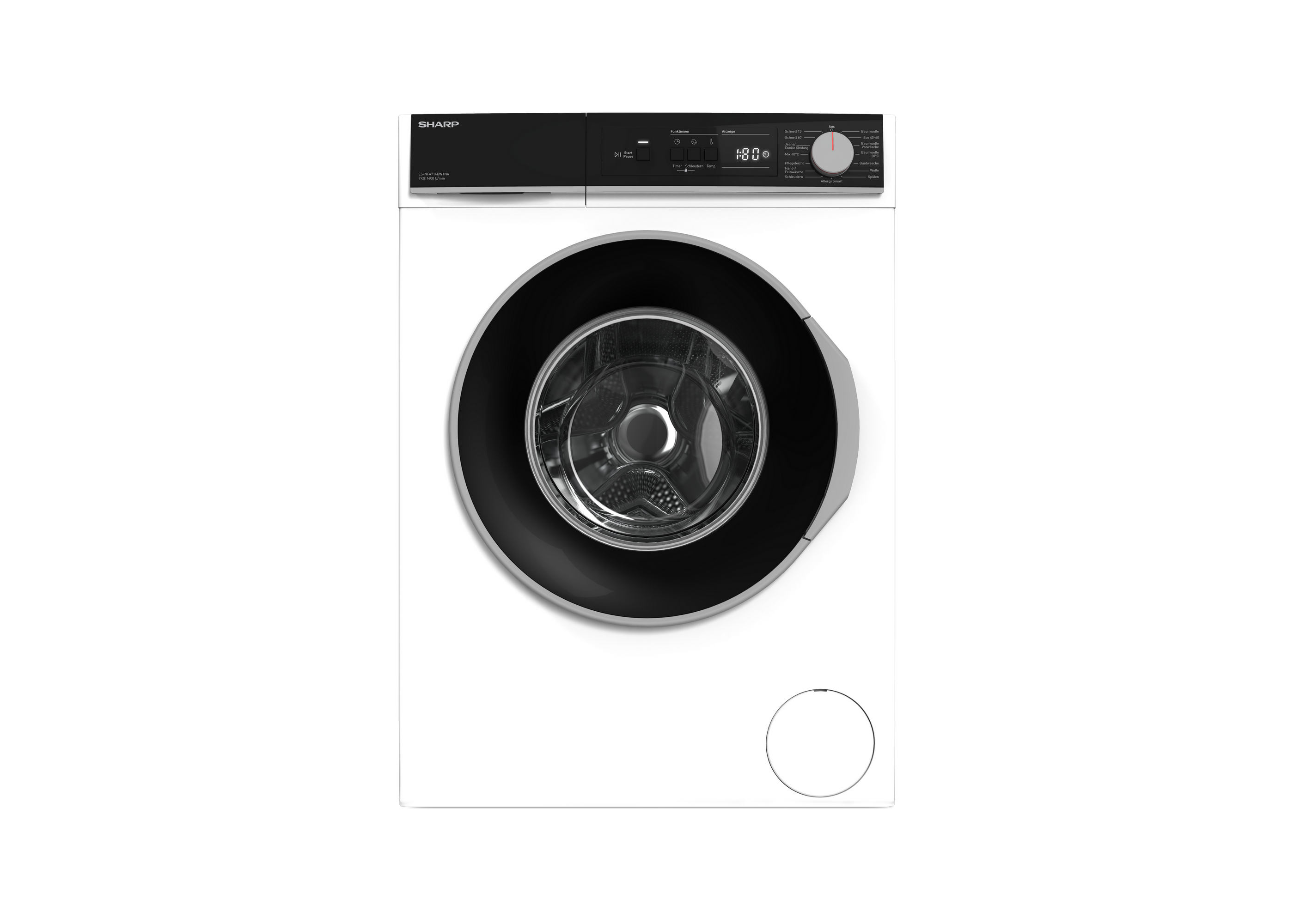 Sharp Waschmaschine ES-NFA714BW1NA-DE 7kg A wh