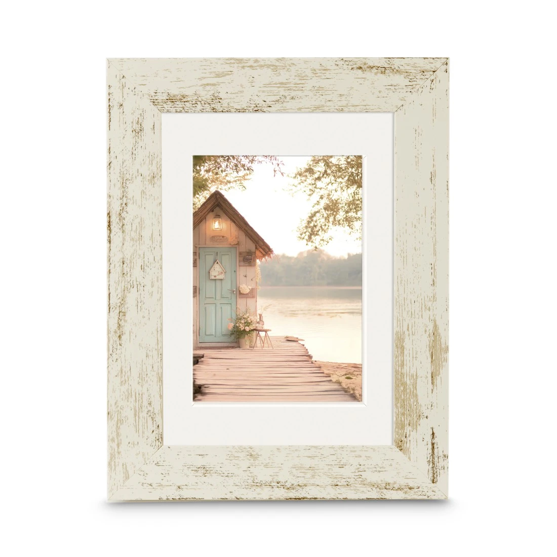 Hama Cottage Altweiß 13x18 Kunstst.inkl.Passepartout 193344