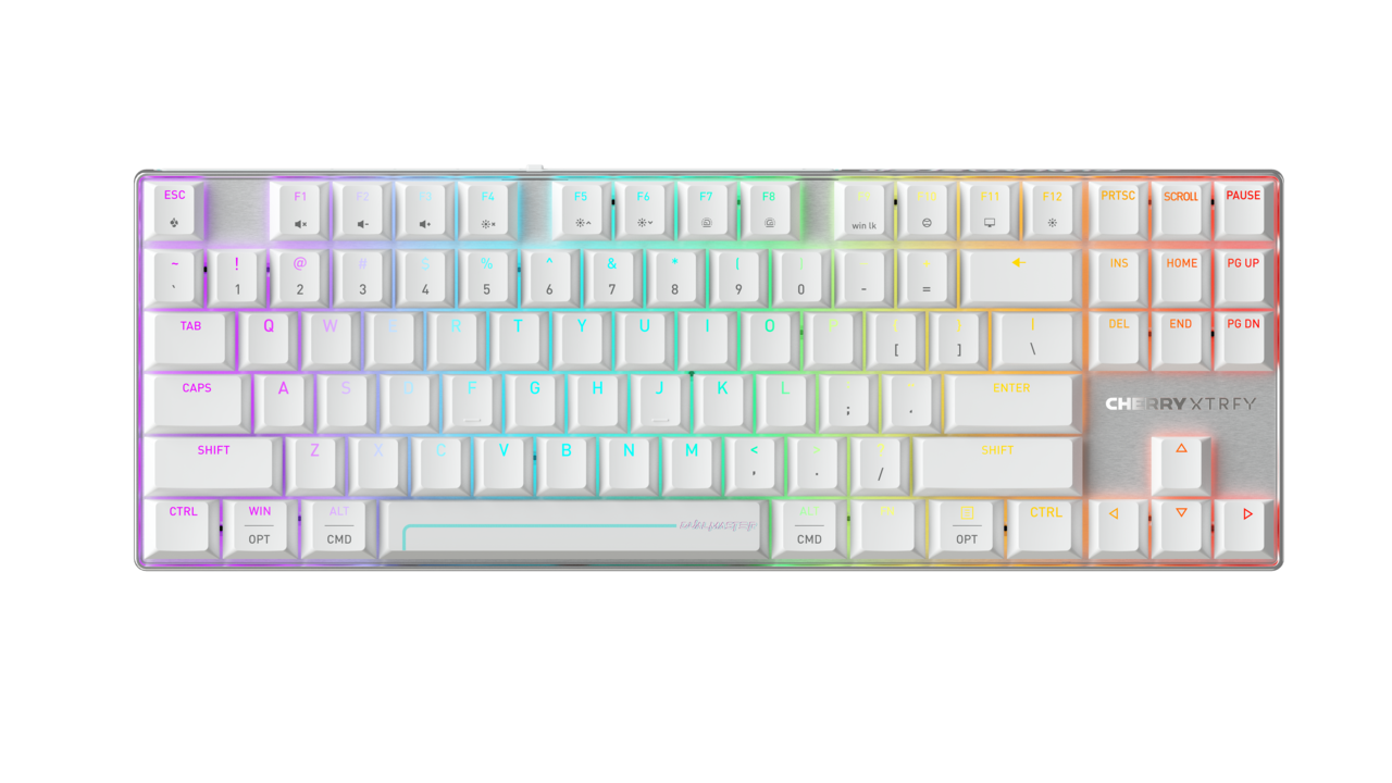 CHERRY MX 8.2 Pro TMR Wireless Tastatur Magnetic-mechanical key switch Magnetic-mechanical key switch RGB RGB Kabel & trådløs Kabel & trådløs US International US International