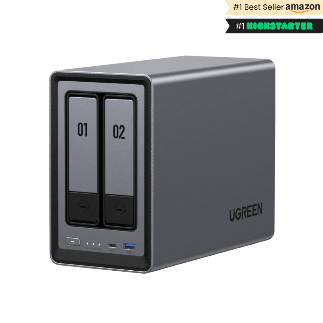 UGREEN NASync DXP2800 NAS System 2-Bay 16TB inkl. 2x Toshiba NAS HDD N300 – 8TB