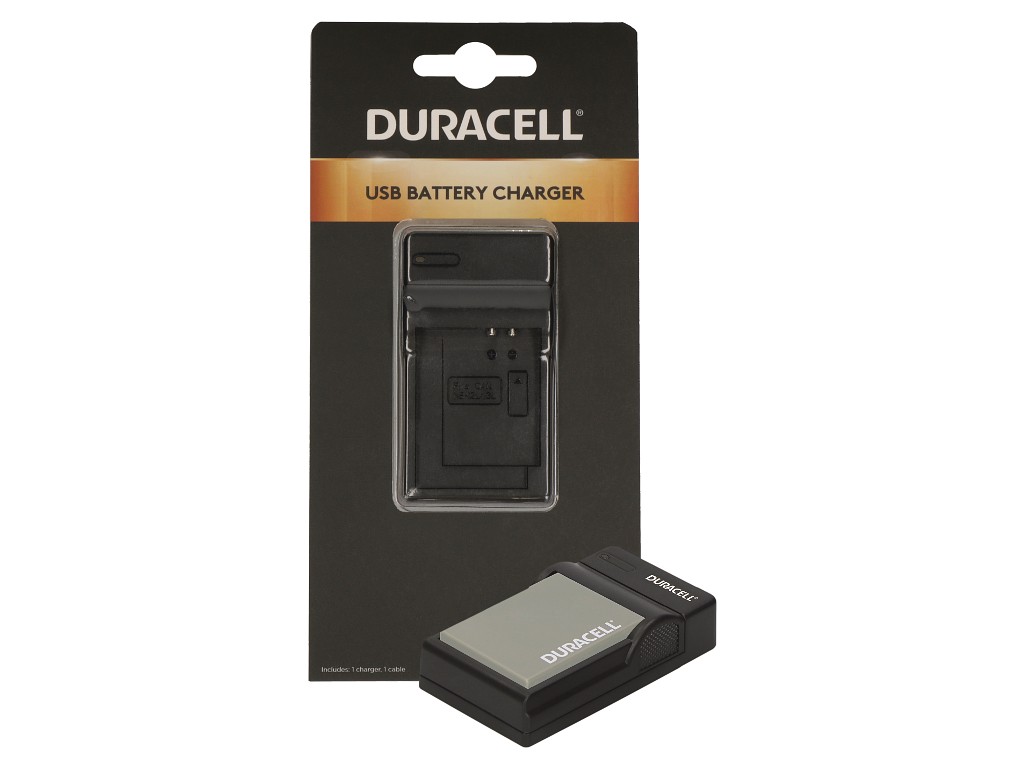 Duracell Ladegerät mit USB Kabel für DR9964/Olympus BLS-5