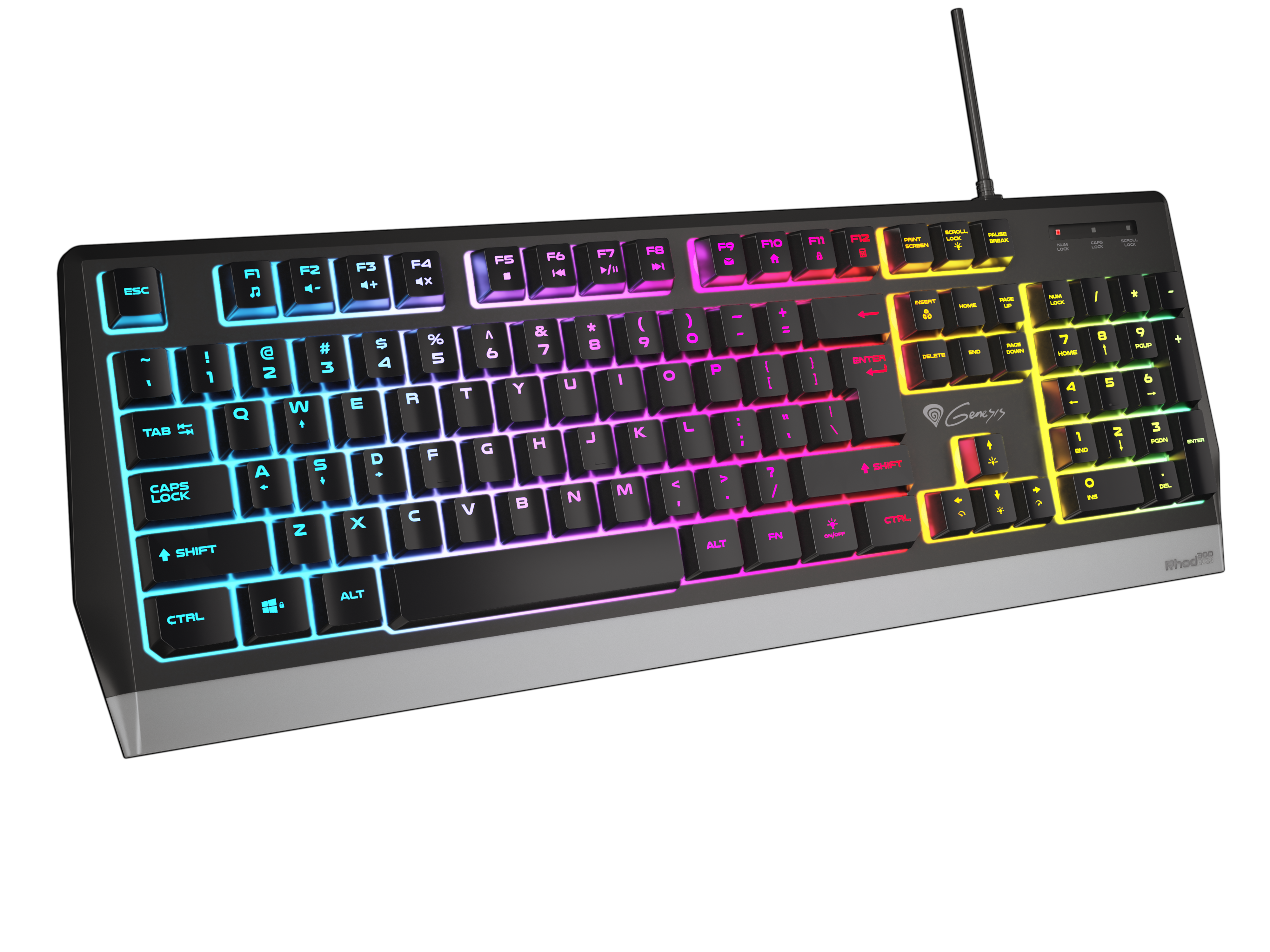 GENESIS Rhod 300 RGB Tastatur Membran RGB Kablet Engelsk