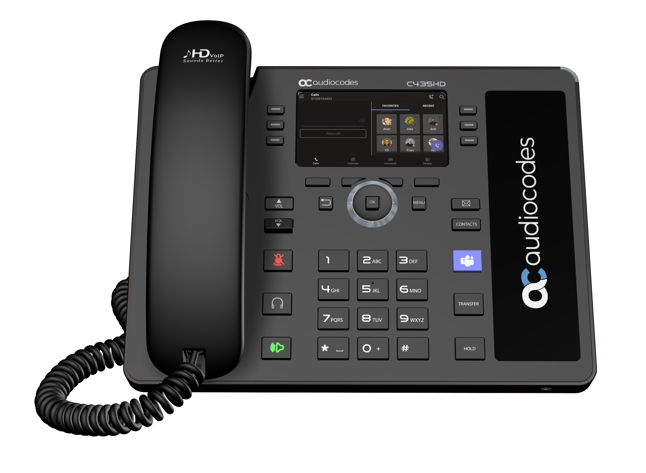 AudioCodes C435HD Telefon med ledning