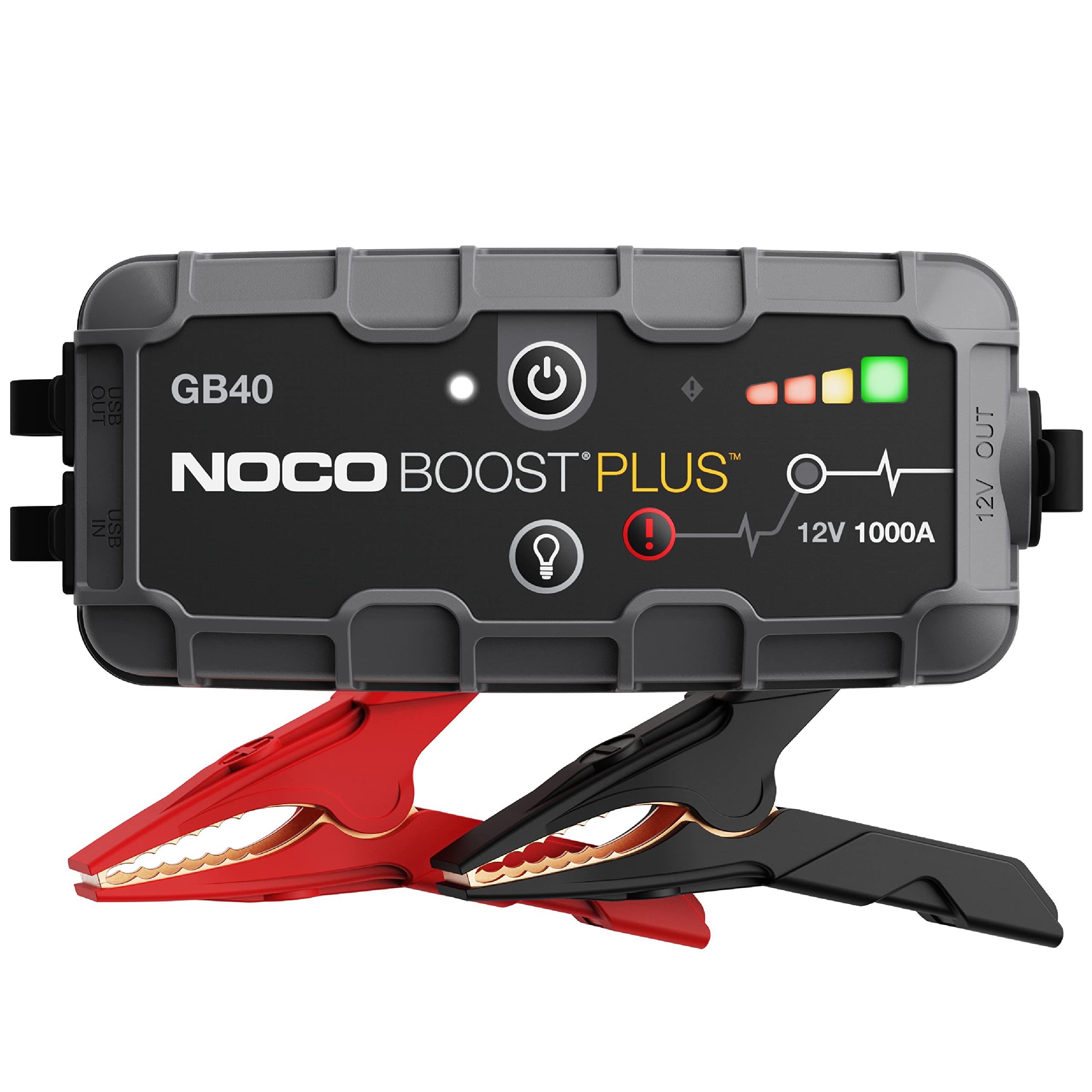 NOCO GB40 Boost 12V 1000A Jump Starter starter device with integrated 12V/USB battery