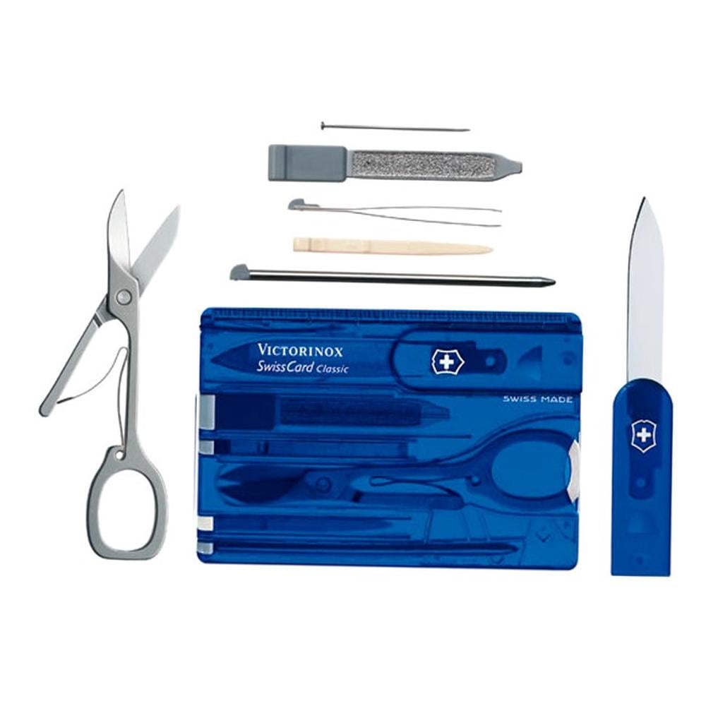 Victorinox SWISSCARD blue transparent