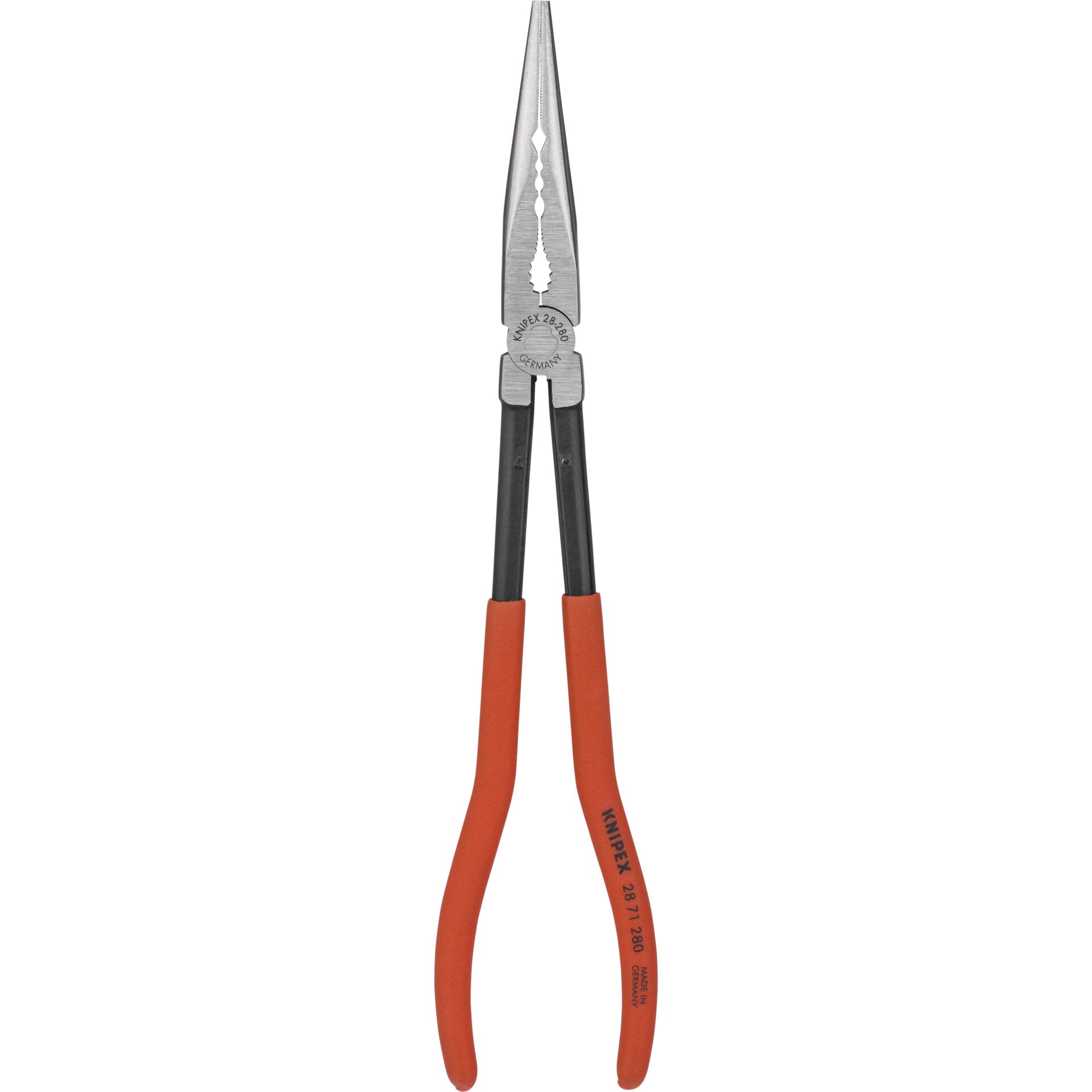 Knipex Long Reach Needle Nose Pliers with transverse profiles
