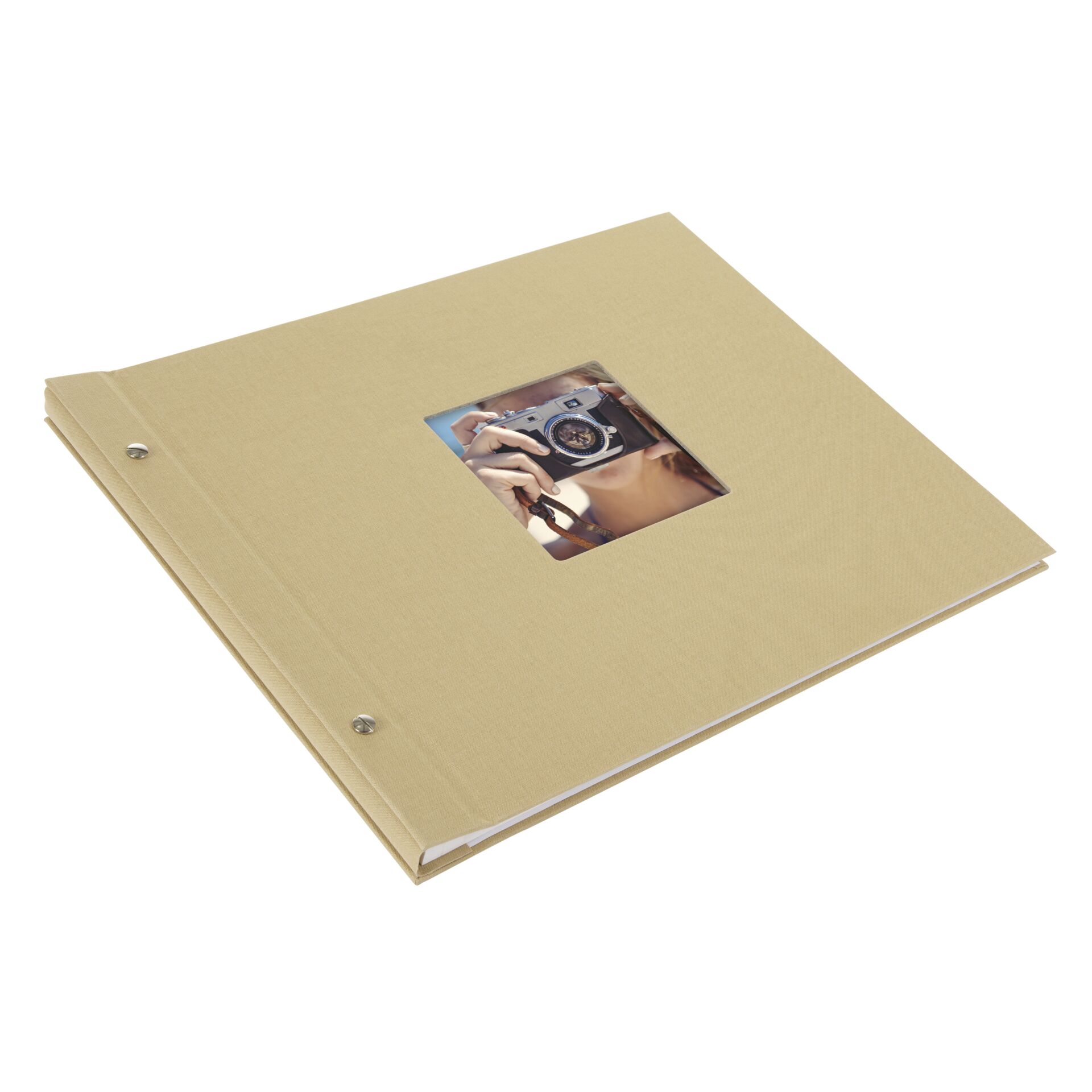 Goldbuch Bella Vista beige 39x31 Schraubalbum 40 weiße Seiten