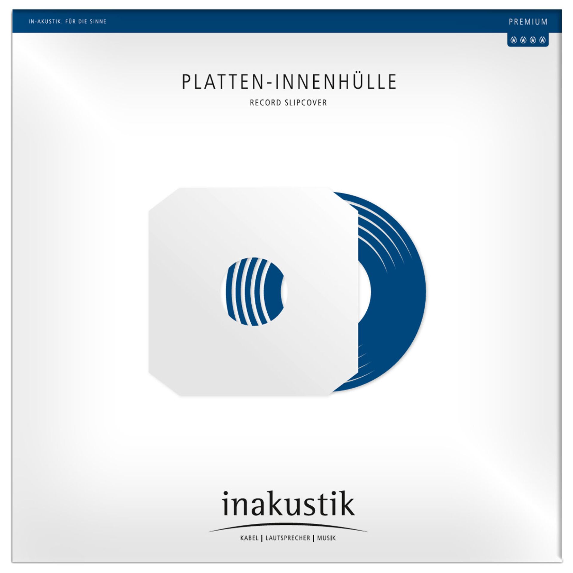 1x 25 in-akustik Premium LP Sleeves 12 antistatic